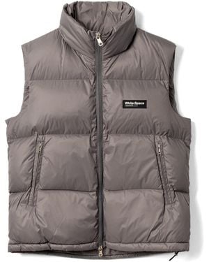 White/space Scott Down Vest - Gray