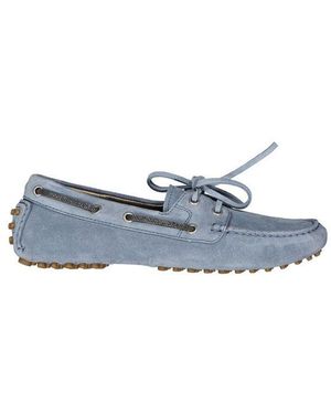 Brunello Cucinelli Suede Loafers - Blue