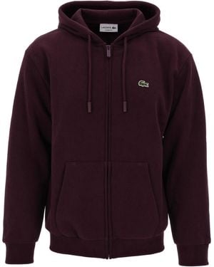 Lacoste Zip-Up Hoodie - Purple