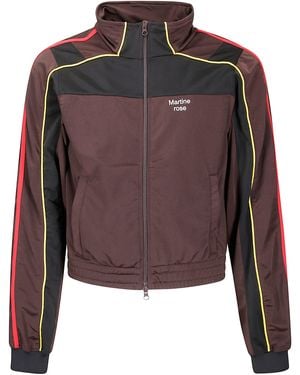 Martine Rose Shrunken Track Jacket - Brown