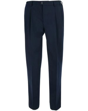 Le Plain Suit Trousers With Pockets And Front Closure. Tech Fabric. Trousers - Blue