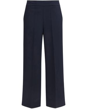 Avenue Montaigne Grace Tropical Trousers Polyester; Viscose; Elastane - Blue