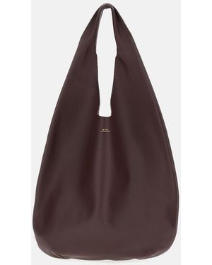 A.P.C. La Neige Bordeaux Bag - Brown