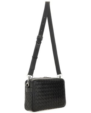 Bottega Veneta Shoulder Bag Room Intrecciato Leather Calfskin - Black
