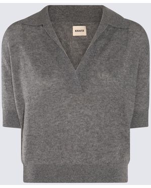 KHAITE T-Shirts And Polos _Ws Ea - Grey