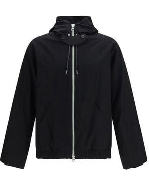 Sacai Sacai Merino Wool Hooded Jacket - Black