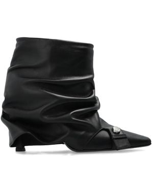 The Attico Heeled Ankle Boots Juno - Black