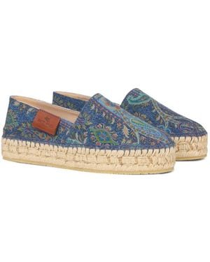 Etro Calf Leather Shoes - Blue