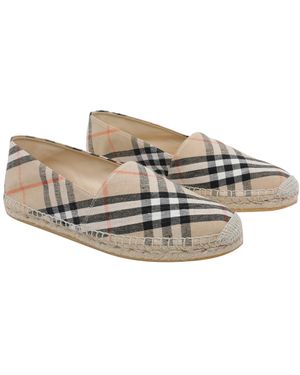 Burberry Flat Shoes Fabric/Rubber Sole - Natural