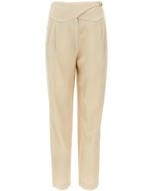 Blazé Milano 'Sheena Basque' Trousers - Natural