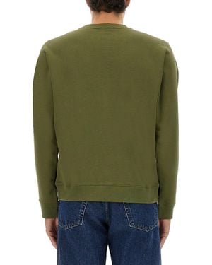KENZO Slim Fit Sweatshirt Cotton Sweatshirts - Green