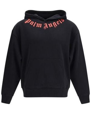 Palm Angels Cotton Sweatshirt Clothing - Blue