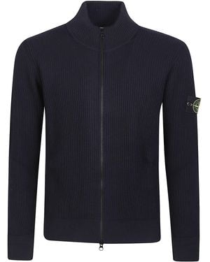 Stone Island Rws Zip-Up Cardigan - Blue