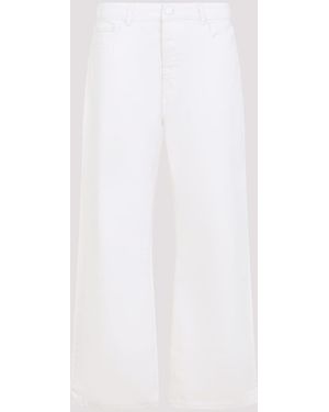 Ami Paris Large Fit Jeans - White