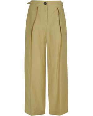 Tela Pantalone Cammello Pantaloni - Green