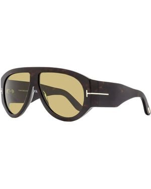 Tom Ford Bronson Pilot Sunglasses Tf1044 52N 60Mm Plastic (Acetate) - Black