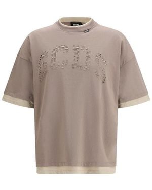Gcds Cotton T-Shirt - Grey