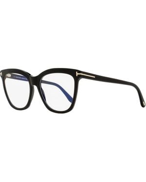 Tom Ford Block Butterfly Eyeglasses Tf6042-B 001 54Mm Ft6042 Plastic (Acetate) - Black