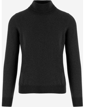 Tagliatore Wool Turtleneck Sweater Miles - Black