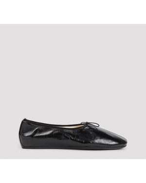 Phoebe Philo Gathered Flat Ballerinas - Black
