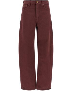 B Sides Leroy Mid Relaxed Bow Jeans - Red