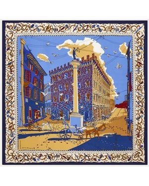 Ferragamo Silk Scarf - Blue