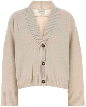 Loulou de Saison Sand Cashmere Kaia Cardigan - Natural