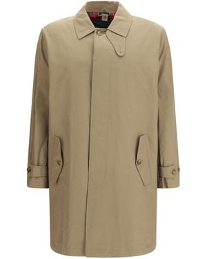 Baracuta G10 Trench Coat Polyester; Cotton - Natural