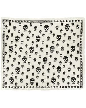 Alexander McQueen Classic Skull Scarf - Black