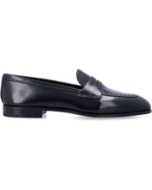 Church's Onyx Fumé Polished Leather Loafer - Blue