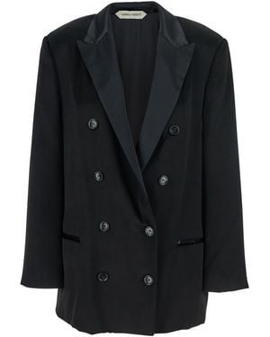 Alberta Ferretti Giacca Velluto Lucido - Black