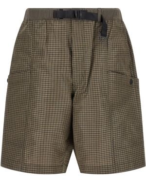 Comme des Garçons Linen Bermuda Shorts - Green