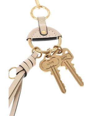 Chloé Keys Charm Pendant Collier Necklace - Metallic