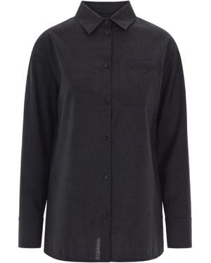 Max Mara Shirt Jacket Wool Virgin - Blue