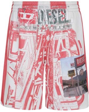 DIESEL Bermuda - Red