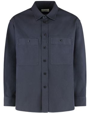 Lemaire Overshirt Utility - Blue