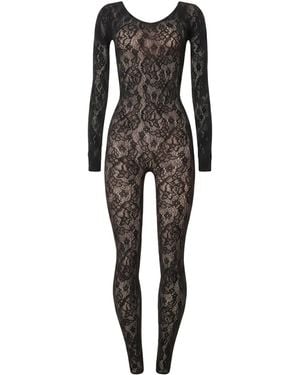 Wolford Infinite Rose Jumpsuit Polyamide; Elastane Dress - Black