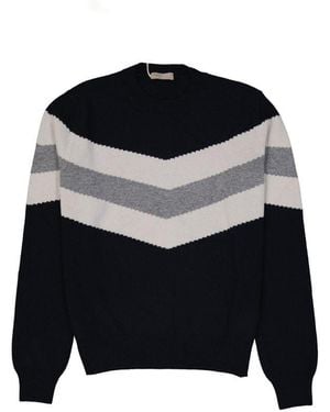 Herno Blue Wool Sweatshirt - Black