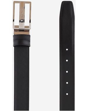 Montblanc Reversible Leather Belt - White