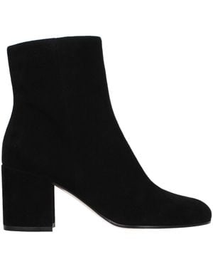 Gianvito Rossi Leather Ankle Boots - Black
