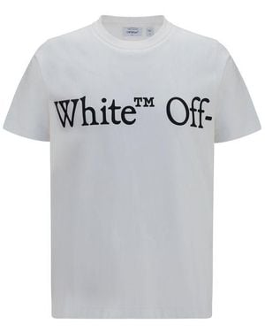 Off-White c/o Virgil Abloh Cotton T-Shirt - Grey