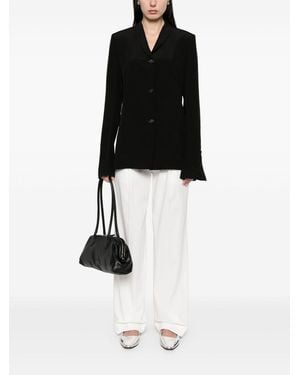 TOTEME Single-Breasted Blazer Jacket - Black