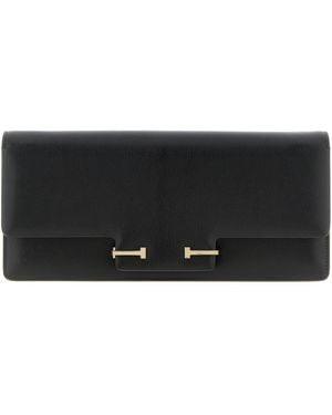 Tom Ford Supple Grain Leather Shoulder Bag - Black