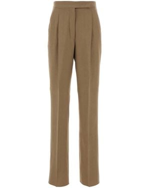 Max Mara Hemp Abate Pant - Natural