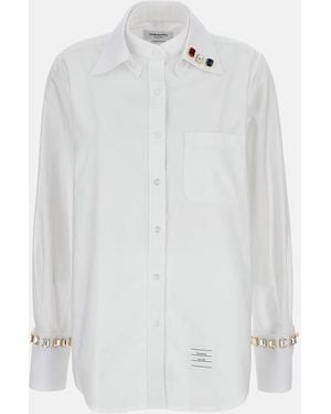 Thom Browne Swarovski Shirt - White