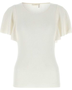 Chloé Stretch Wool Blend Jumper - White