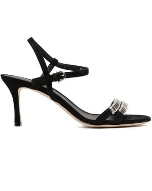 Ferragamo 70Mm Crystal-Embellished Sandals - Black