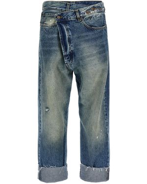 R13 Cross Over' Jeans - Blue