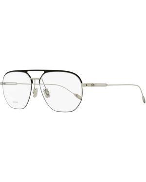 RIMOWA Square Pilot Eyeglasses Rw50011U 002- 56Mm Metal - Black