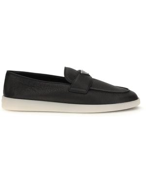 Prada Leather Loafers - Black
